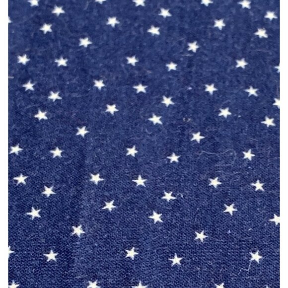 Other - Blue Star Pattern Cotton Fabric 17" x 18" wide Quilting